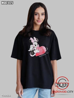 Футболка оверсайз с микки маусом
