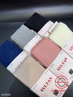 Колготки однотонные в рубчик