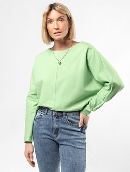 VILATTE / Джемпер из премиального футера двухнитки с эластаном