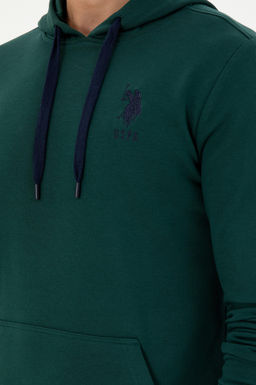 Мужской темно-зеленый базовый свитшот Неожиданная скидка в корзине - U.s. polo assn фото 7