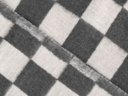 Одеяло байковое 100*140 "Клетка" цв. серый (Россия)