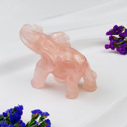 Статуэтка Слон из Розового кварца