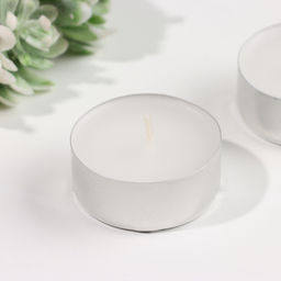 Набор свечей ароматических чайных «Кокос», 3.8×1.6 см, 3.5 ч, 12 г, 6 шт.