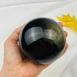 Шар из Обсидиана золотистого