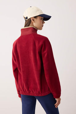 Bordo Polar Oversize Sweatshirt THMAW26SW00002 - Trendyolmilla фото 4