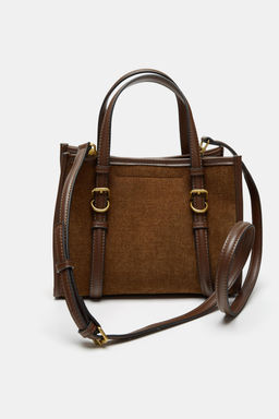 CORDUROY MINI TOTE BAG - Zara фото 6