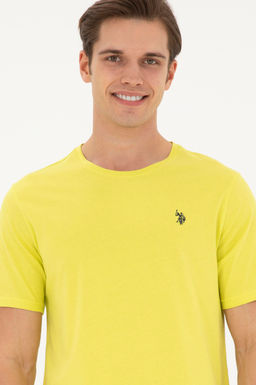 Мужская базовая футболка фисташкового цвета - U.s. polo assn фото 2