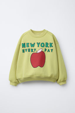 APPLE PRINT SWEATSHIRT