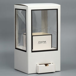 Коробка подарочная для цветов с вазой из МГК складная, упаковка, «Счастье рядом», 16×23×16 см