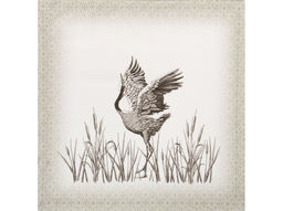 Комплект столовый 44721-БЧ 145*220 + 12 салф. 40*40 D1902 "Танец серых журавлей"