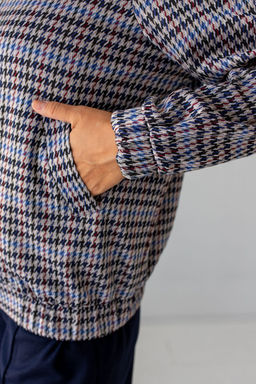 Бомбер Б-03 черно-голубой - Angelika фото 3