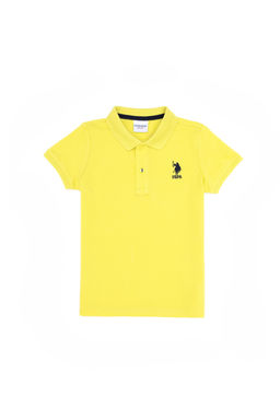U. S. Polo Assn Неоново-желтая базовая футболка-поло для мальчиков - U.s. polo assn фото 7