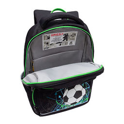 RAn-589-3 Рюкзак школьный с чехлом для мелочей - Grizzly фото 4