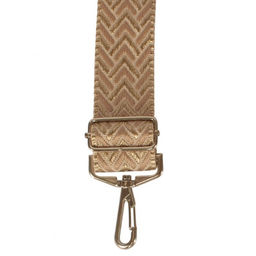 Плечевой ремень (стропа) ADEL-239/регулируемый, макс длина 150см, зигзаг золото 265936 - Adelia фото 3
