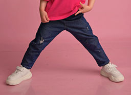 Ш70-Д Брюки-бананы ЦВЕТ: СИНИЙ