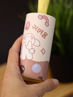 Ролик для чистки одежды "Yellow volumetric bear", 10 см*60 листов