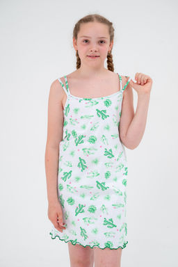 Ночная сорочка детская из кулирки Оливия кактус - Амадэль фото 4