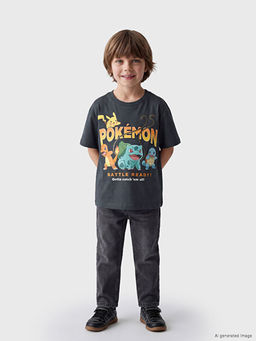 Pokemon Bask?l? Erkek ?ocuk Ti??rt