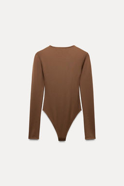 LONG SLEEVE POLYAMIDE BODYSUIT - Zara фото 9