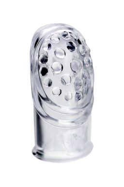 Комплект насадок на палец A-toys Favi, TPE, прозрачный, 3,5 см - Toyfa фото 5