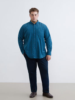 Regular Fit Uzun Kollu Kadife Erkek G?mlek