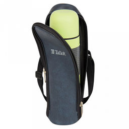 Термос из нержавеющей стали с узкой горловиной 0,5л Лестер д6,9см, h24,6см, горло д4,4см, кнопочный механизм, узкое горлышко, автостоппер, защита от проливания, завинчивающаяся крышка-стакан, силиконовый протектор, покрытие - салатовый глянец, чехо - Домашняя мода фото 2