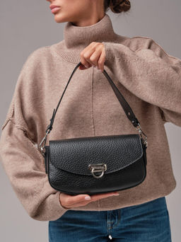 Кожаная сумка кросс-боди Azaro 31049 черный соло