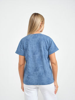 Футболка варенка Хлопок 100% Лиона индиго - Ивассорти фото 11