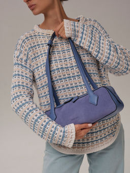 Сумка женская багет Deboro 31129 сиреневый закат