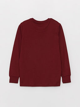 Bisiklet Yaka Bask?l? Uzun Kollu Erkek ?ocuk Pijama Tak?m? - Waikiki фото 3