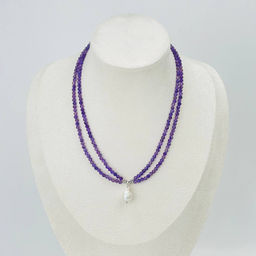 Колье из Аметиста и Жемчуга