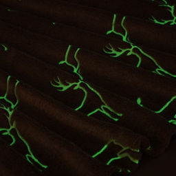 Плед светящийся в темноте «Этель. Олени», 200×220 см, корал-флис 220 г/м²