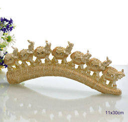 Статуэтка Слоны на бивне L-30 см / 7095-1 /уп 36/