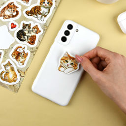 Набор наклеек. Серия "Любимые стикеры" арт. 72040 ПУШИСТЫЕ КОТЯТА /148х210 мм,