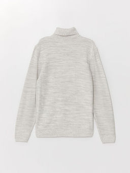 Bal?k?? Yaka Uzun Kollu Erkek Triko Kazak