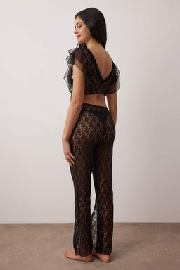 Siyah Dantel Kaps?z Ic Camas?r? Tak?m? THMAW26CC00030 - Trendyolmilla фото 4