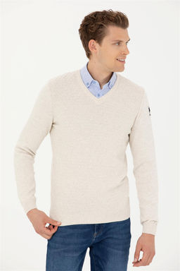 Мужской свитер из каменного меланжа - U.s. polo assn фото 10