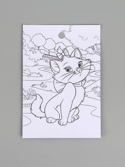 Цена за 10 шт. Наклейки бумажные «Кошечка», c раскраской на обороте, 11 × 15.5 см