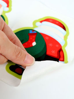 Елочная игрушка своими руками из ткани Дед Мороз, набор для творчества