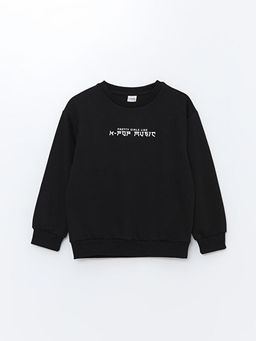 Bisiklet Yaka K?z ?ocuk Sweatshirt