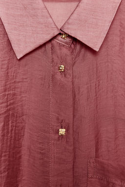 SEMI-SHEER OVERSIZE FLOWING SHIRT - Zara фото 18