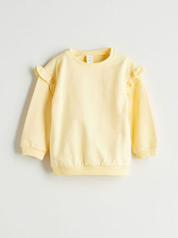 Bisiklet Yaka K?z ?ocuk Sweatshirt