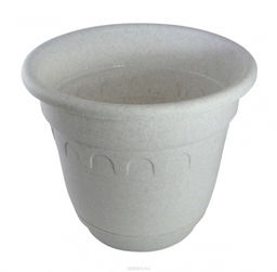 Горшок "Колывань-мрамор" с подставкой 0,9л. ф14см. арт.С92М