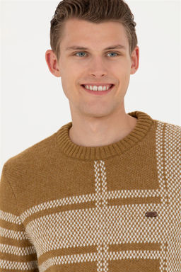 Мужской легкий свитер цвета хаки - U.s. polo assn фото 2