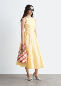 Vestido midi con lazo en la espalda - H&m фото 5