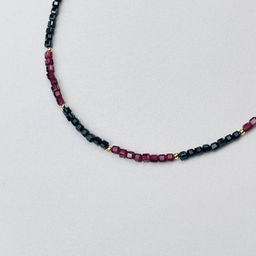 Чокер из Шпинели и Граната - Радуга самоцветов фото 2