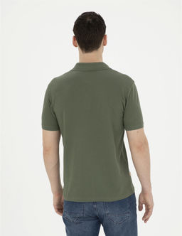Haki Slim Fit Basic Ti__rt - Pierre cardin фото 5