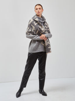 В составе шерсть и кашемир! теплый двусторонний палантин - Tantino фото 3