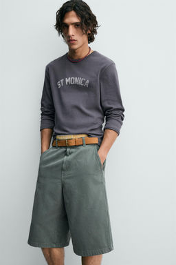 RELAXED FIT LIMITED EDITION BERMUDA SHORTS - Zara фото 5