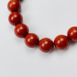 Браслет из кирпичной Яшмы со вставкой - Радуга самоцветов фото 4